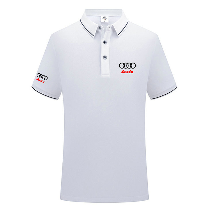 Polo Audi Homme Tennis Manches Courtes 2023 Polo Extérieur été Loisirs Sports T-Shirt